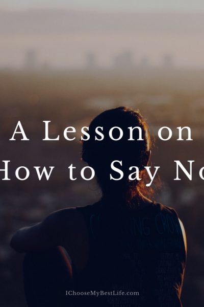 A Lesson on How to Say No